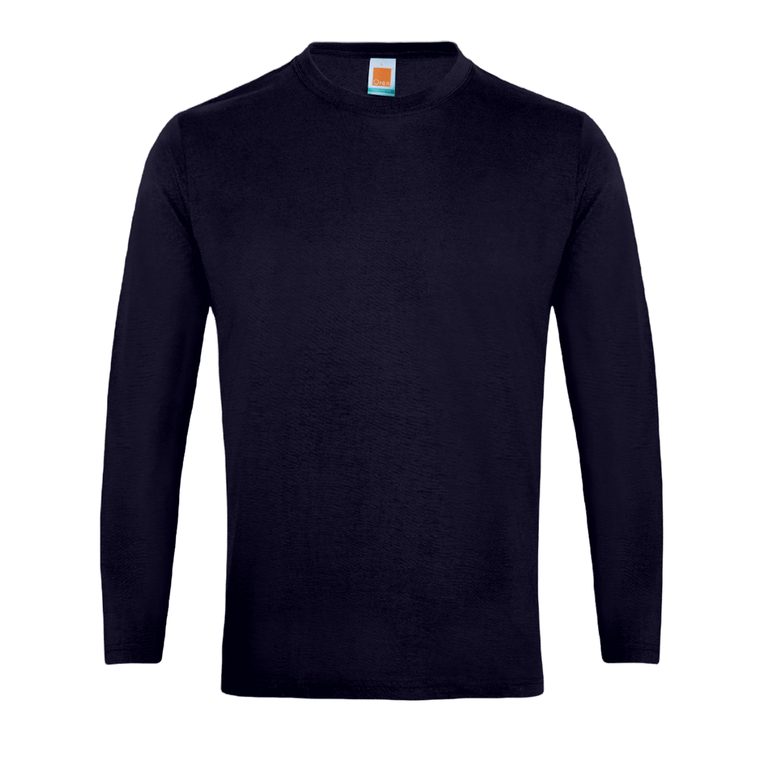 Long Sleeve Comfy Cotton T-Shirt - Navy