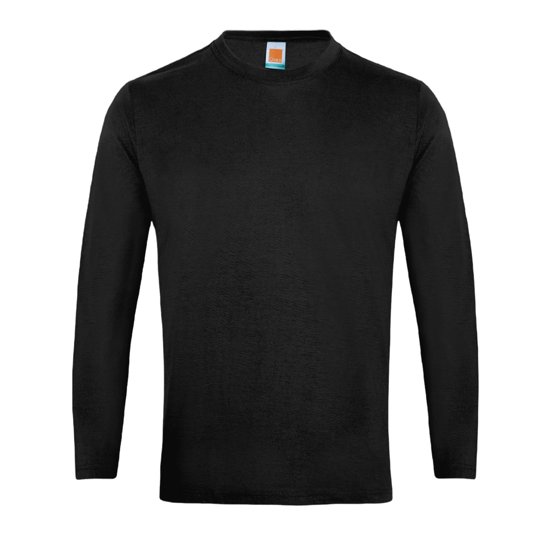 Long Sleeve Comfy Cotton T-Shirt - Black