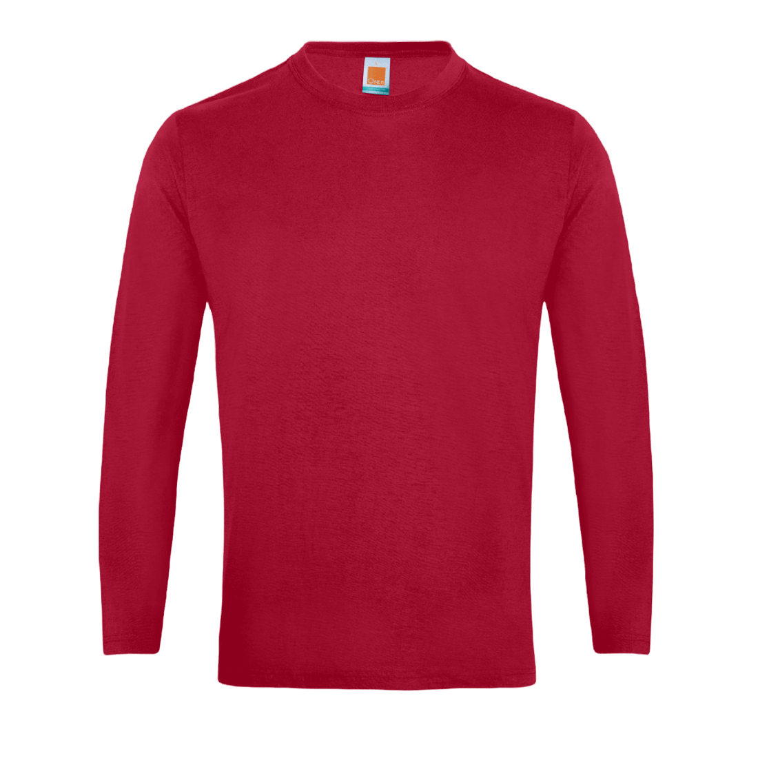 Long Sleeve Comfy Cotton T-Shirt - Red