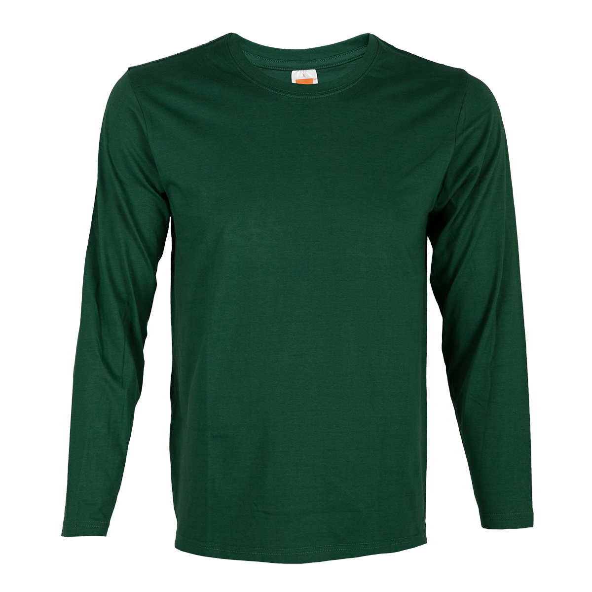Long Sleeve Comfy Cotton T-Shirt - Forest Green