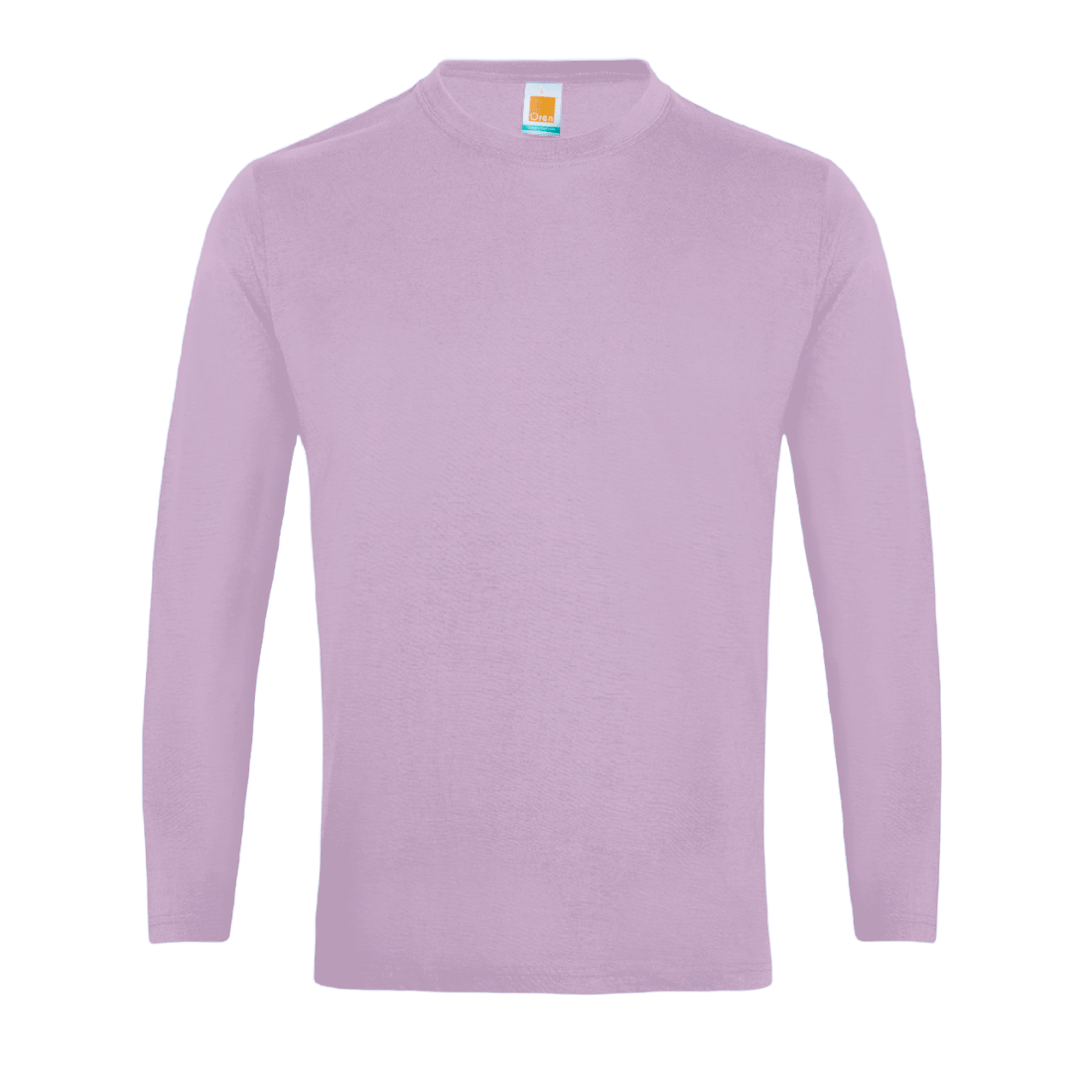 Long Sleeve Comfy Cotton T-Shirt - Light Purple