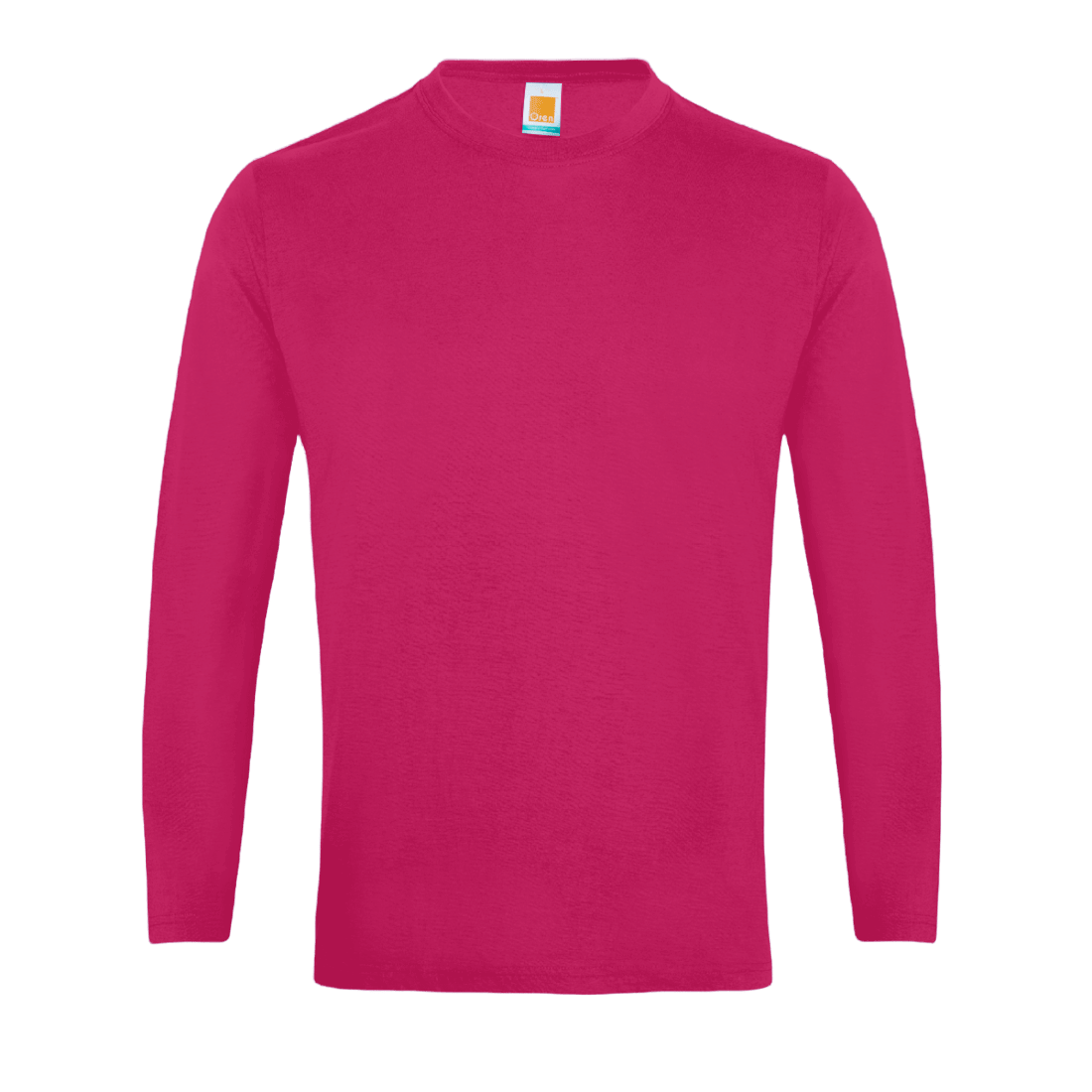 Long Sleeve Comfy Cotton T-Shirt - Magenta