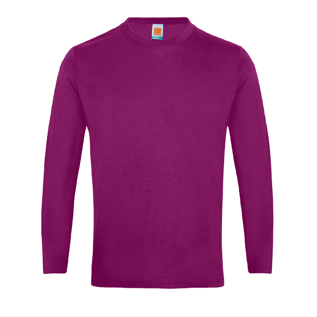 Long Sleeve Comfy Cotton T-Shirt - Dark Purple