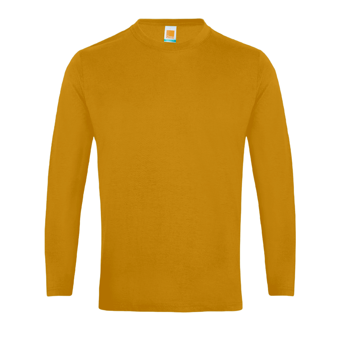 Long Sleeve Comfy Cotton T-Shirt - Mustard Yellow