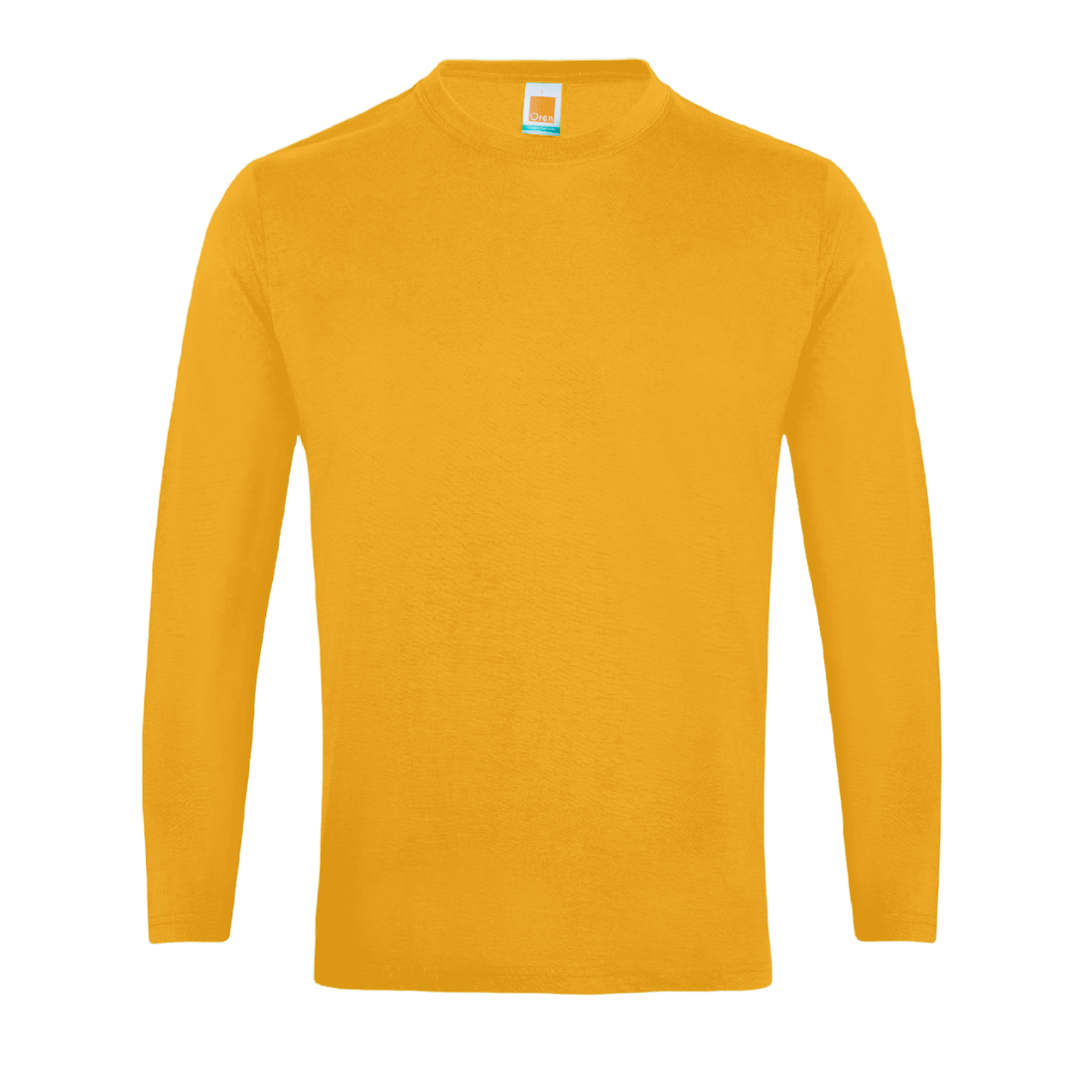Long Sleeve Comfy Cotton T-Shirt - Gold