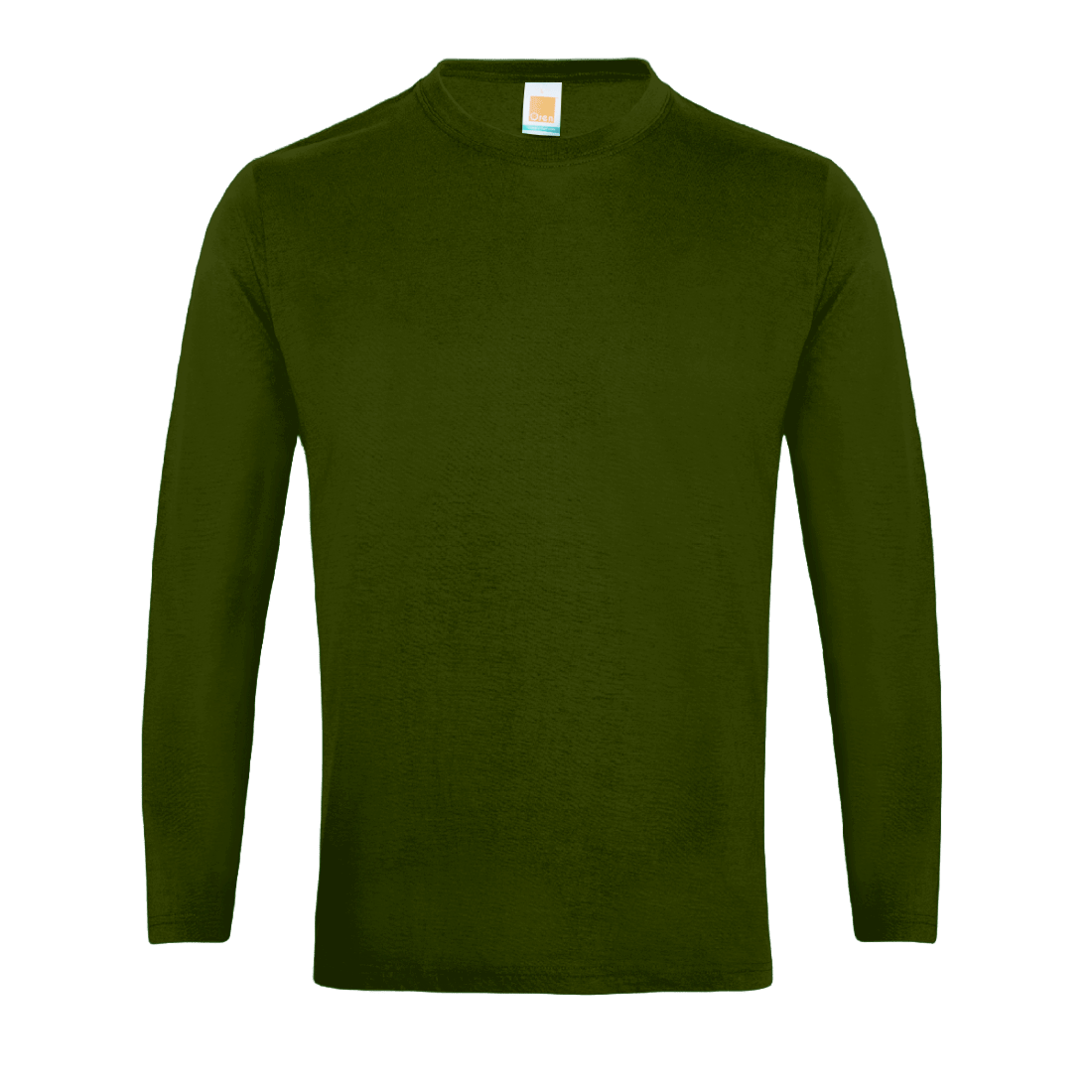 Long Sleeve Comfy Cotton T-Shirt - Army Green