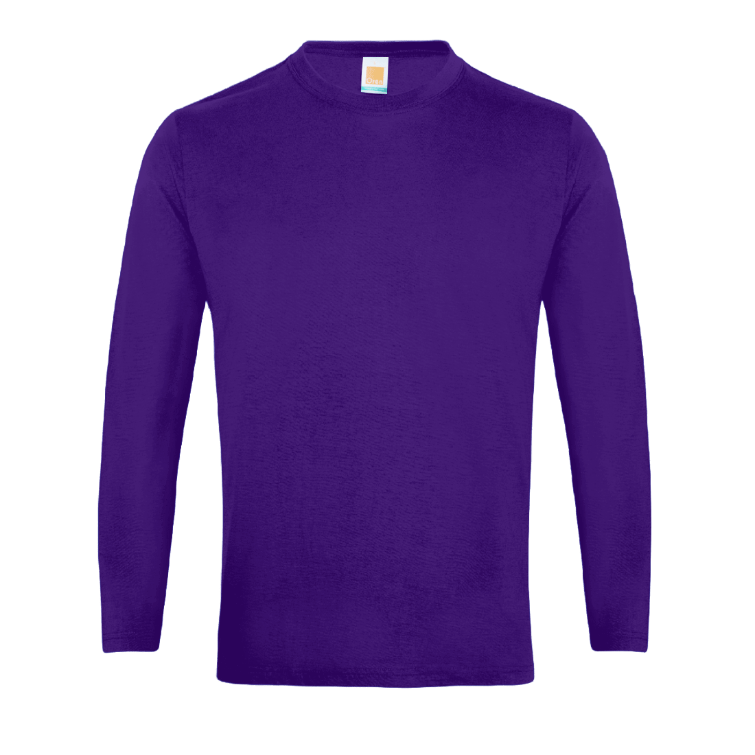 Long Sleeve Comfy Cotton T-Shirt - Violet