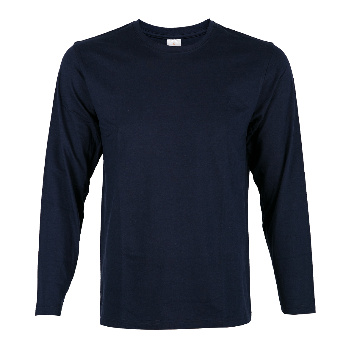 Long Sleeve Comfy Cotton T-Shirt - Navy Pro