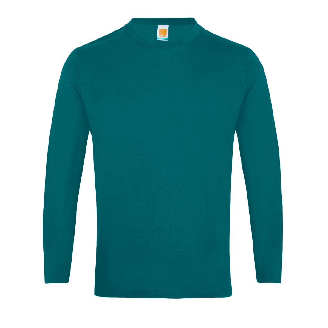 Long Sleeve Comfy Cotton T-Shirt - Midnight Green