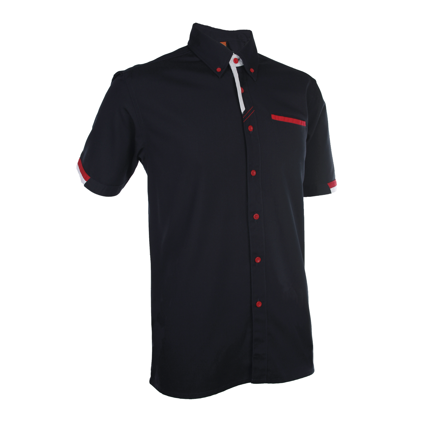 PV Button-Down Collar Shirt - Black