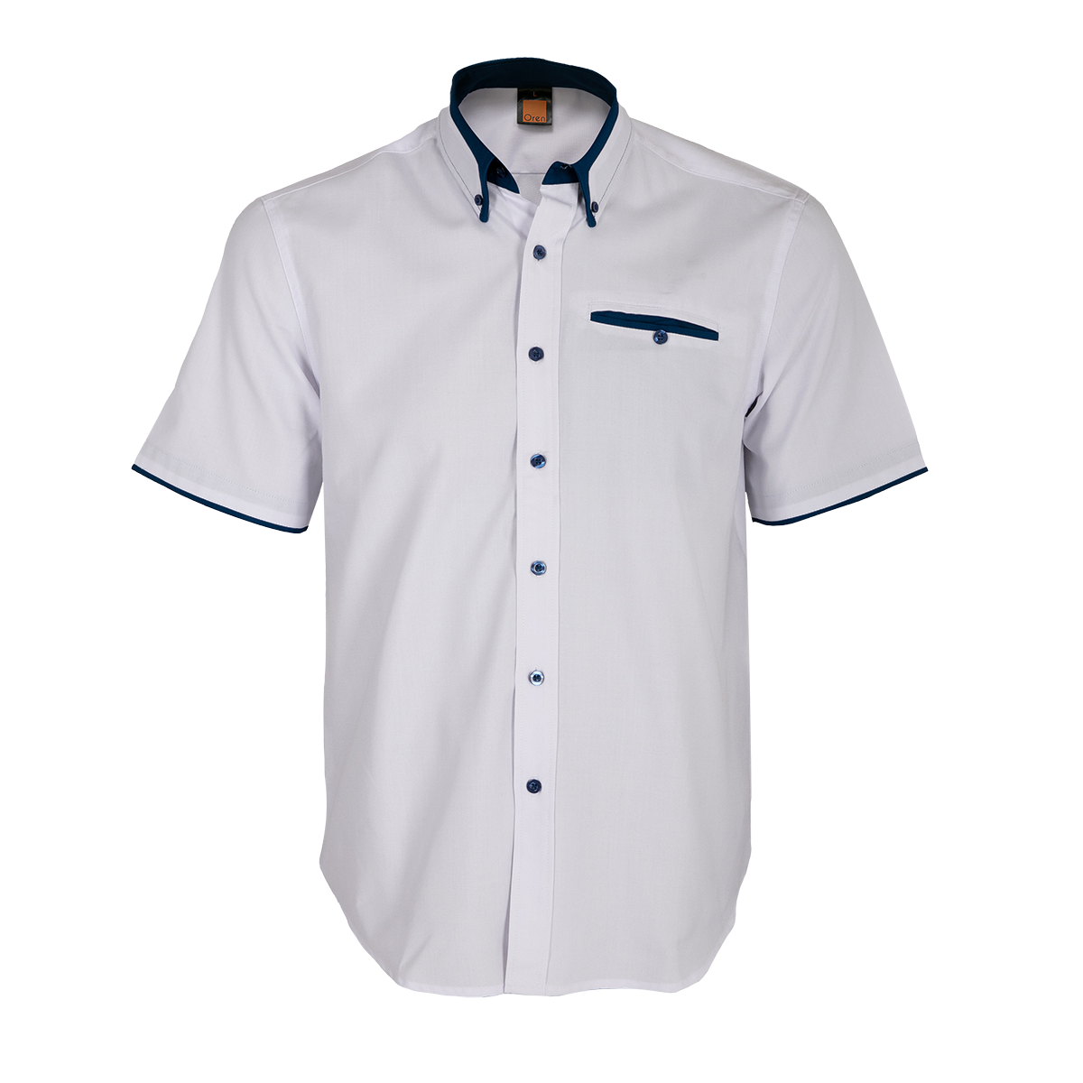 Oxford Button-Down Short Sleeve Shirt - White