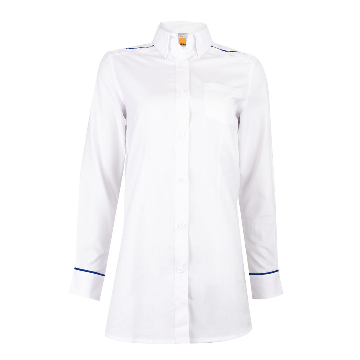 Long Sleeve Muslimah Blouse - White
