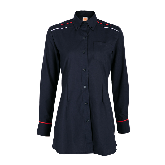 Long Sleeve Muslimah Blouse - Navy