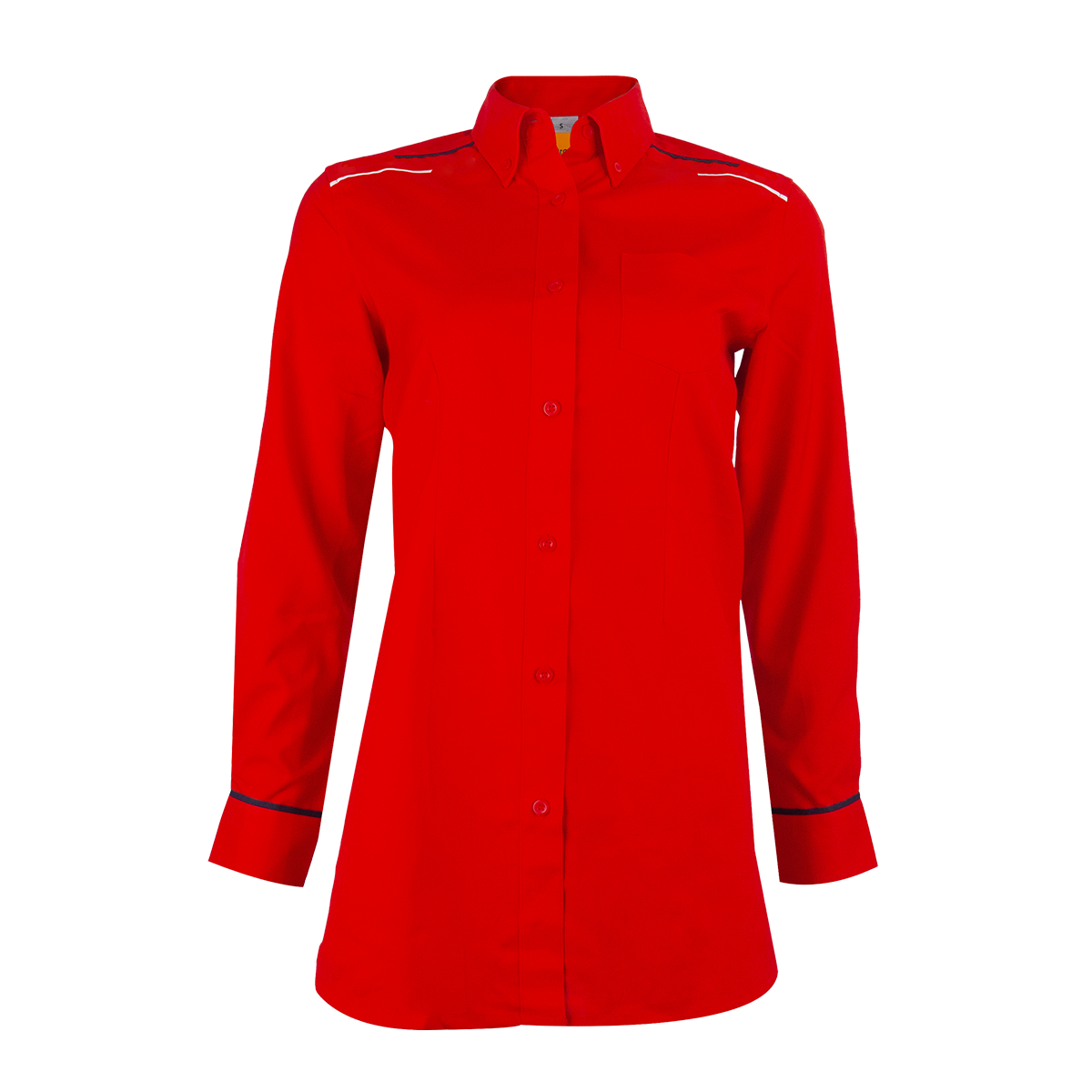 Long Sleeve Muslimah Blouse - Red
