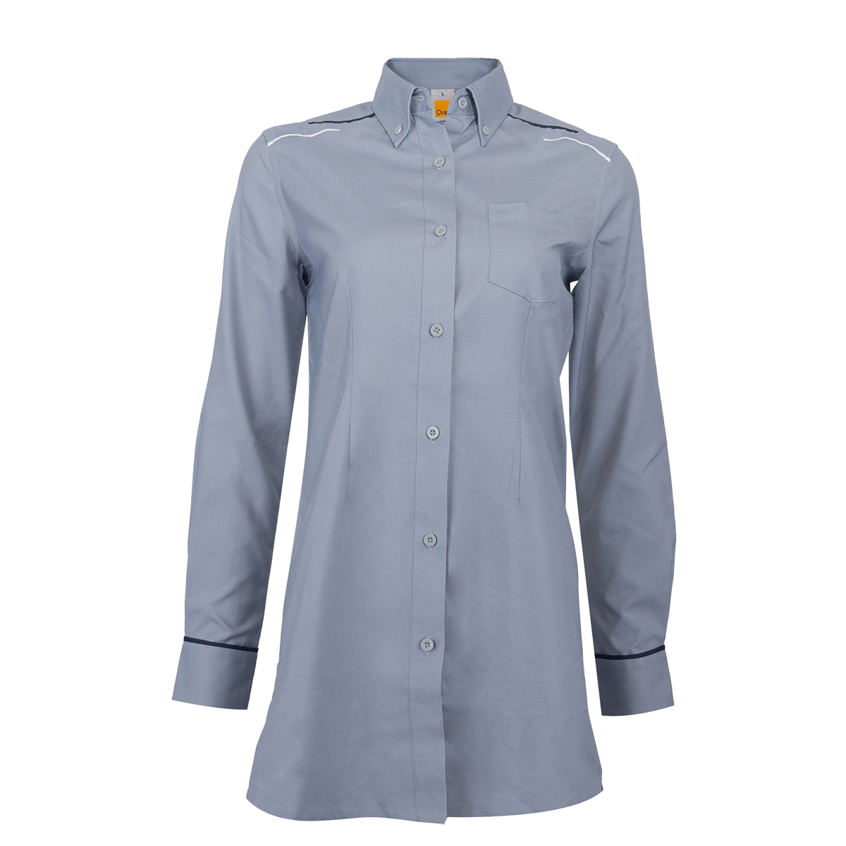 Long Sleeve Muslimah Blouse - Dark Grey