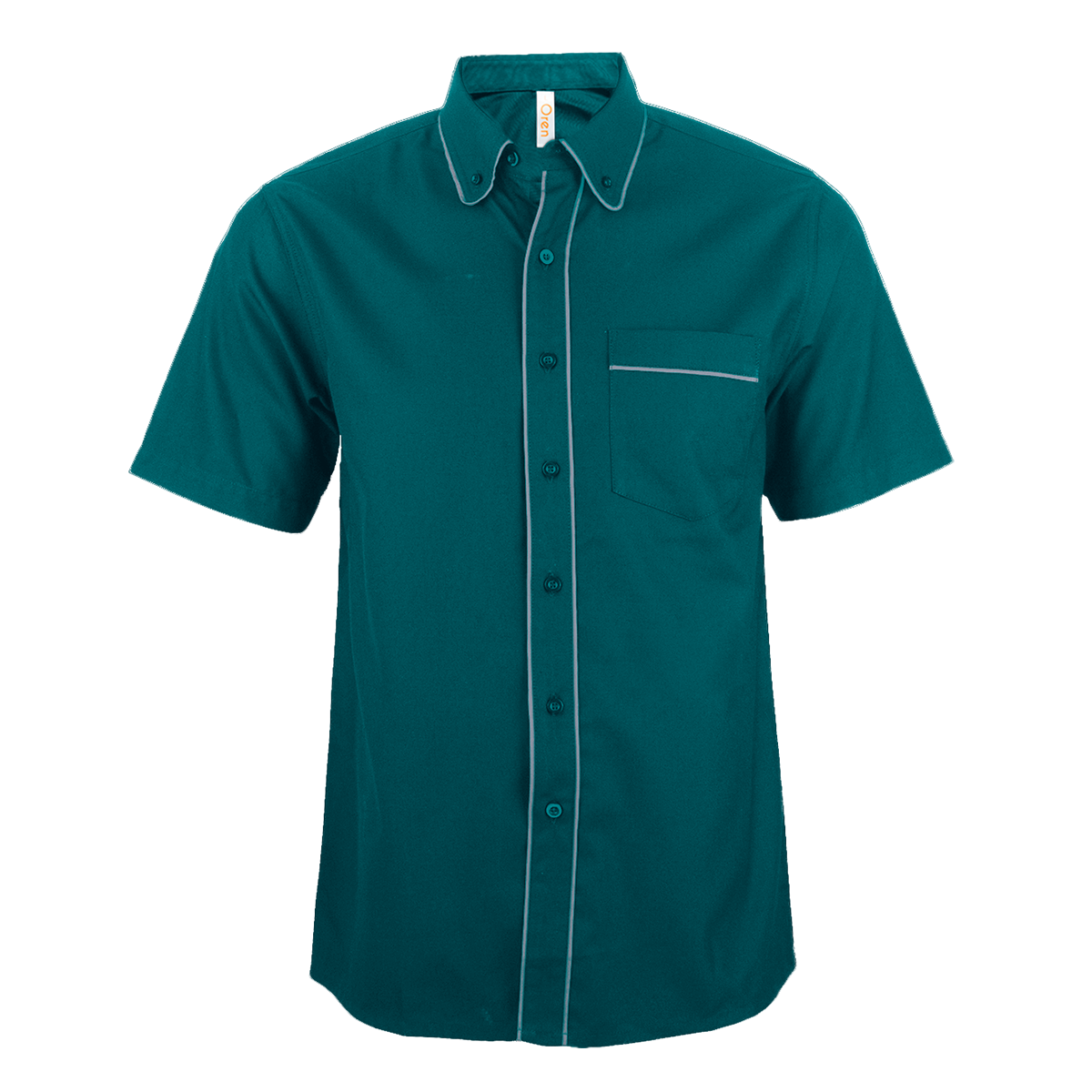 PV Open Pocket Button-Down Shirt - Midnight Green