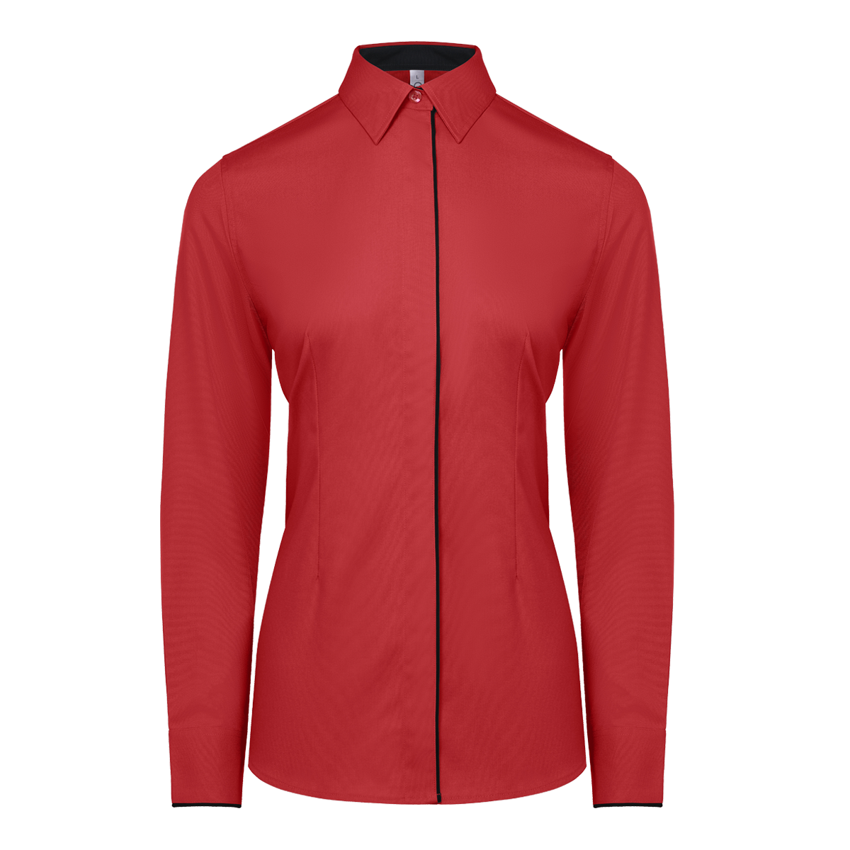 TR Long Sleeve Corporate Women's Shirt - Red