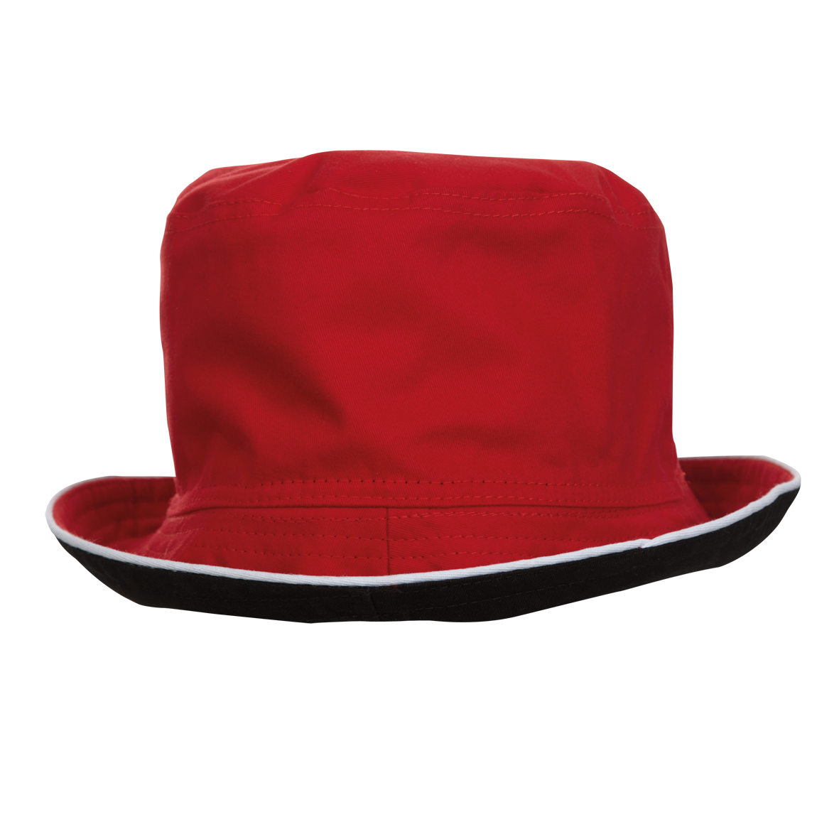 Equinox Cotton Bucket Hat - Red / Black Reverse side