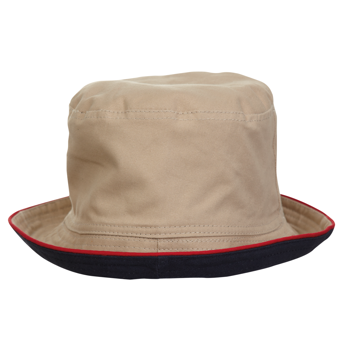 Equinox Cotton Bucket Hat - Khaki / Navy