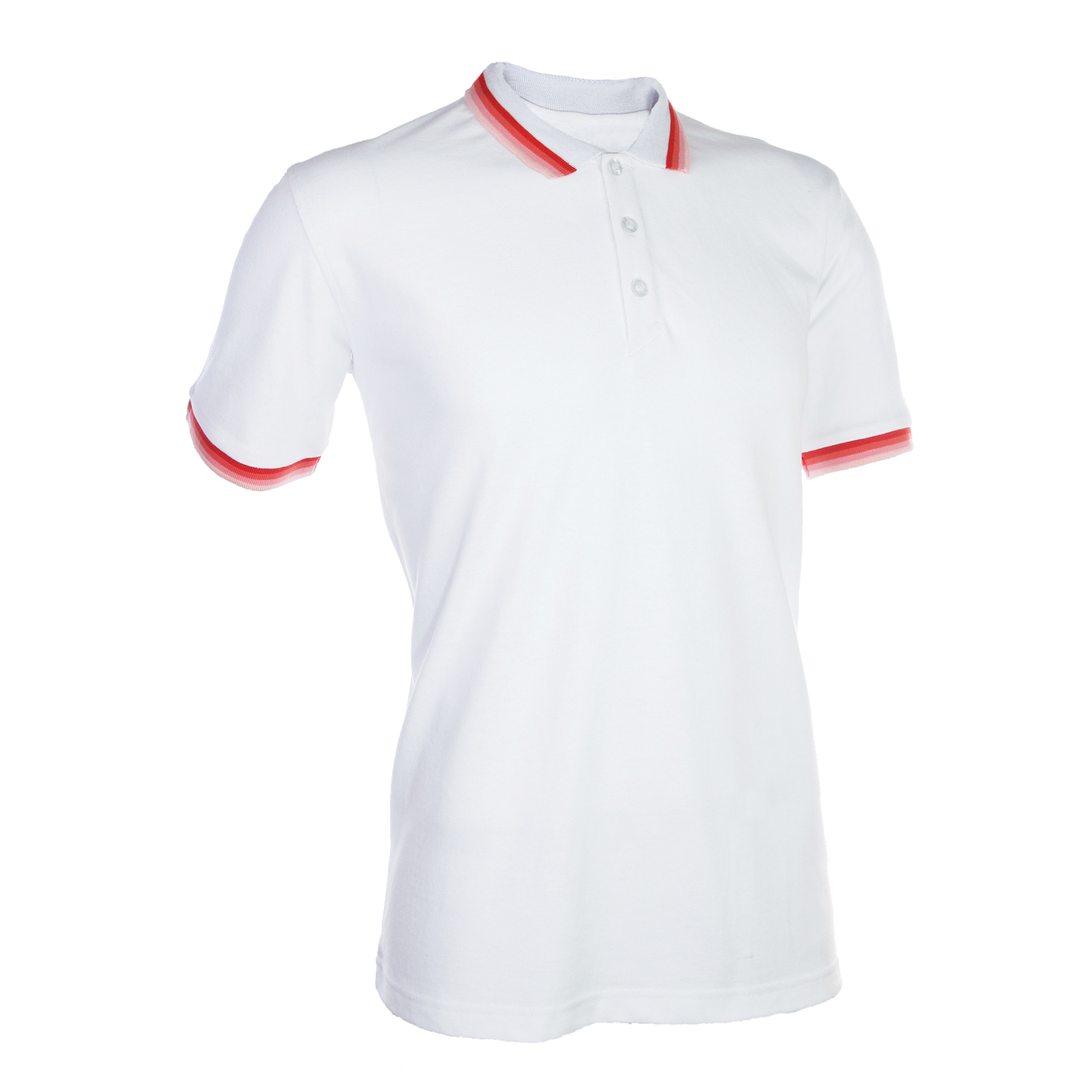 Honeycomb Multi Tipped Collar Polo Shirt - White
