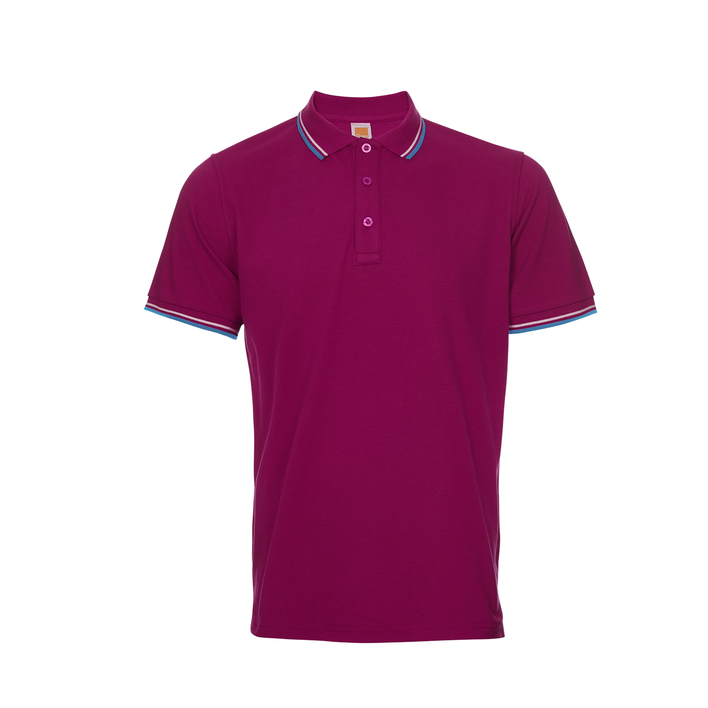 Honeycomb Tipped Collar Polo Shirt - Maroon