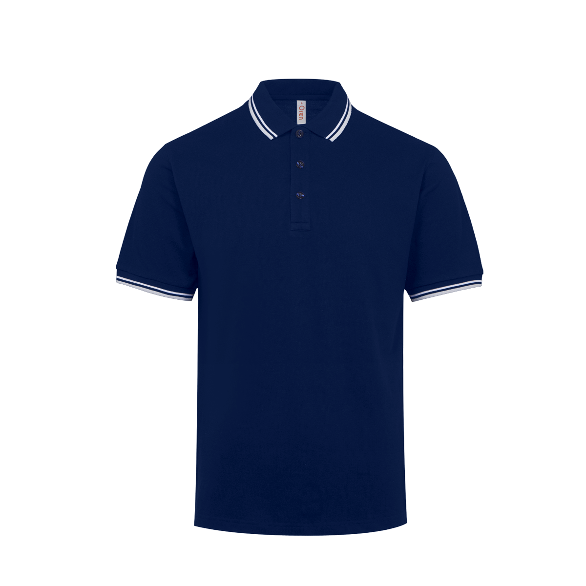 Honeycomb Tipped Collar Polo Shirt - Navy Pro 2