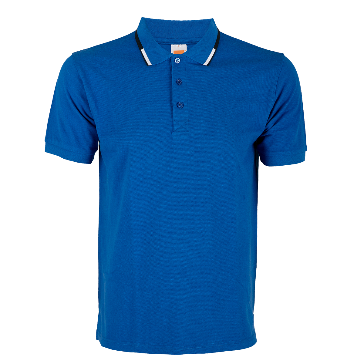 Honeycomb Colour Block Polo Shirt - Royal / Navy / White