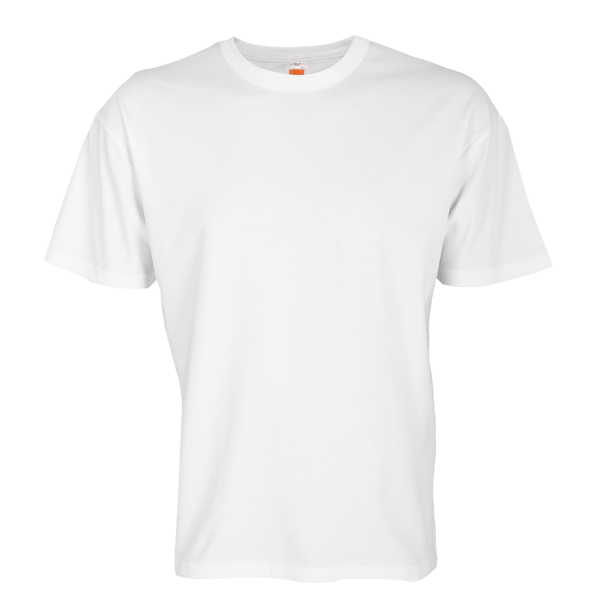 Oversized Short Sleeve Cotton Blend T-Shirt - White