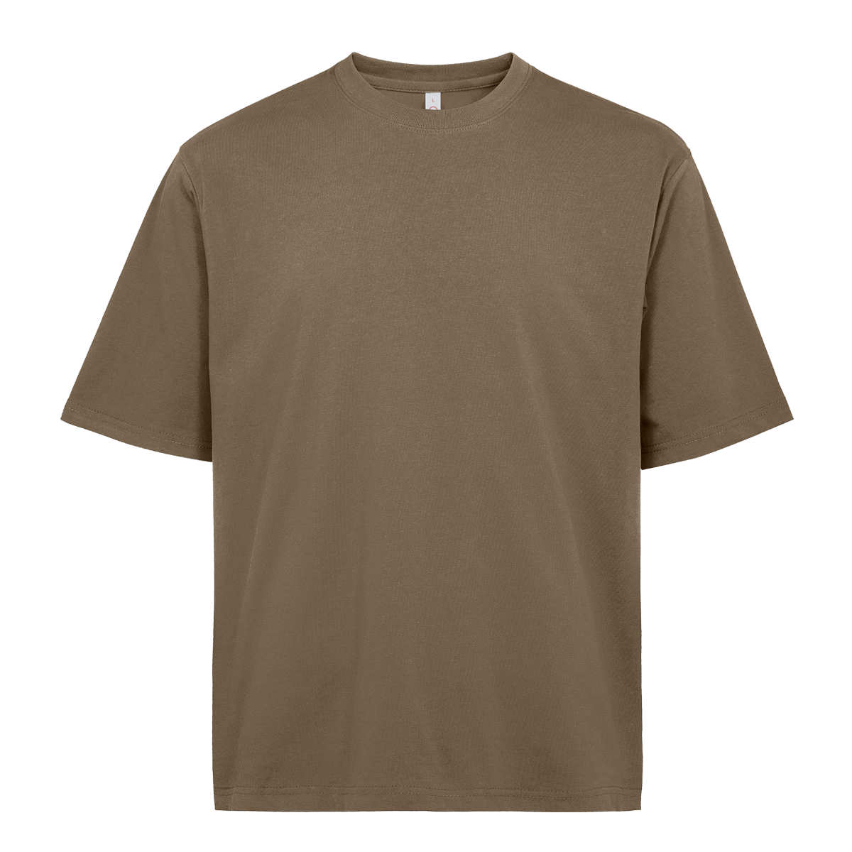 Premium Oversized Cotton T-Shirt - Khaki