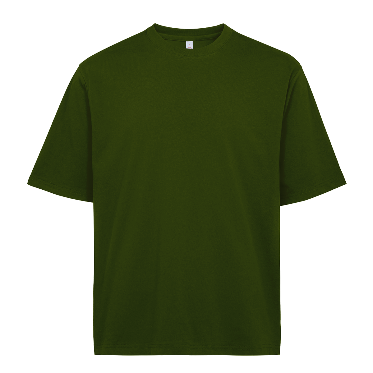 Premium Oversized Cotton T-Shirt - Khaki Green
