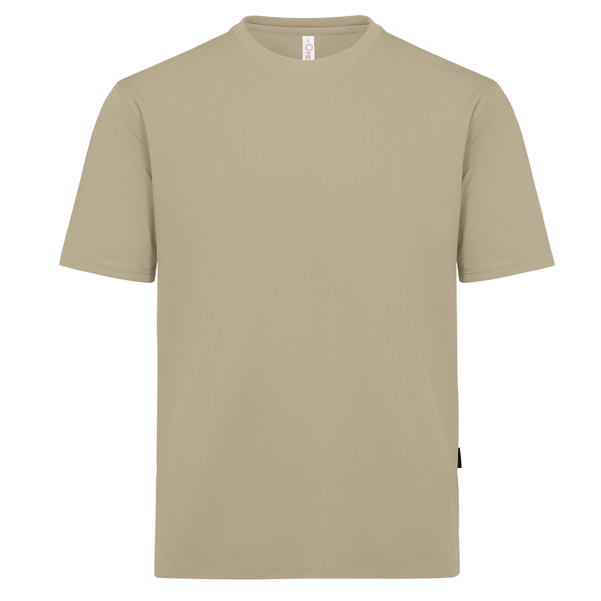 Plain black Nova Microfibre Dry Tee t-shirt displayed flat, showcasing its smooth fabric and simple design.