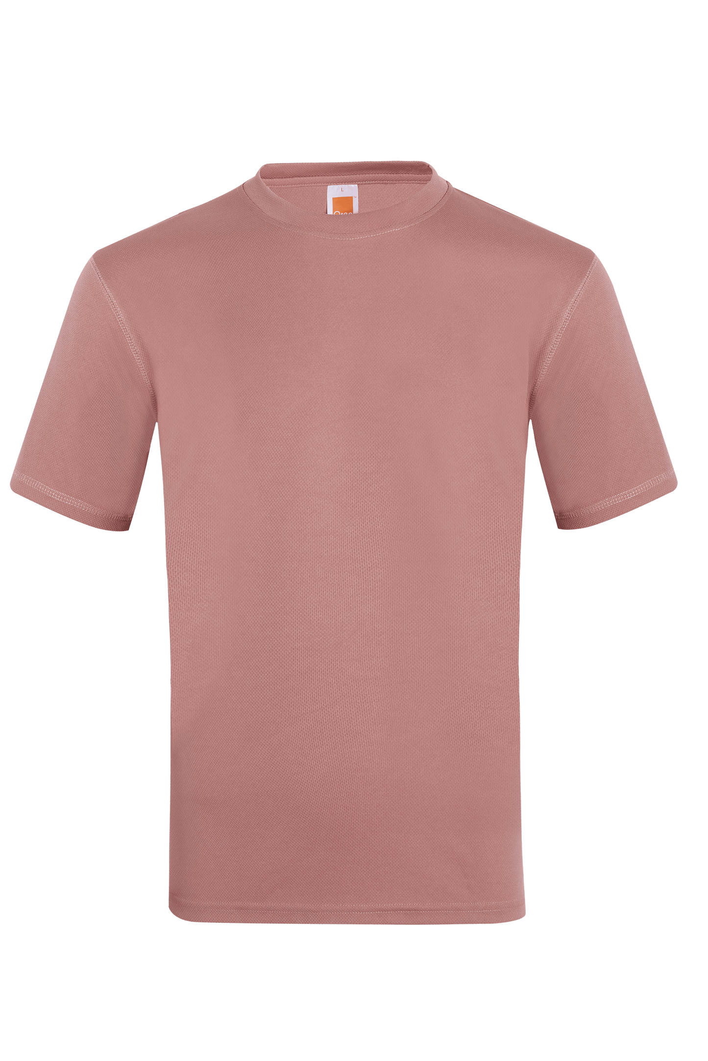 Plain white Nova Microfibre Dry Tee T-shirt laid flat, showcasing its smooth fabric and comfortable fit.