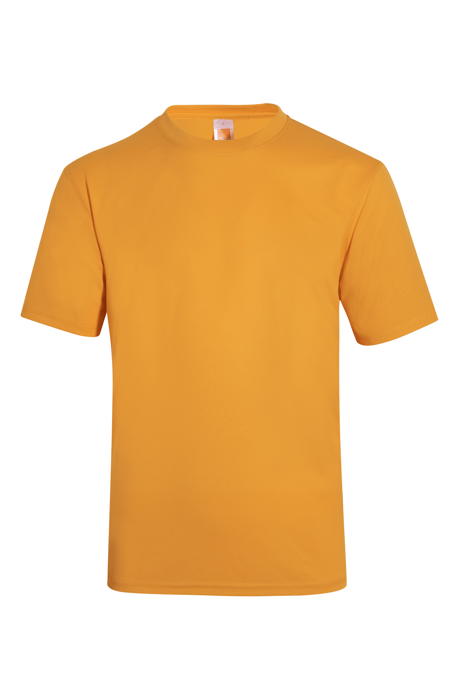 Light grey Nova Microfibre Dry Tee t-shirt displayed flat, showcasing its smooth fabric and casual style.