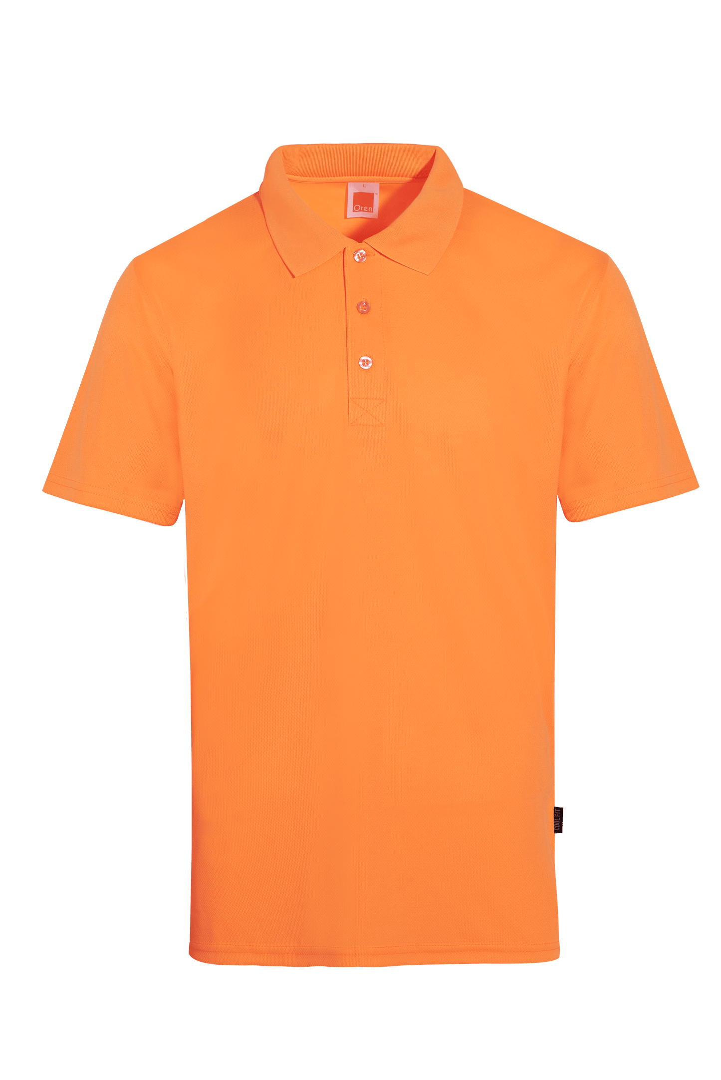 Light blue Nova Microfibre Dry Polo shirt laid flat, showing front view with collar and short sleeves, ideal for casual wear.