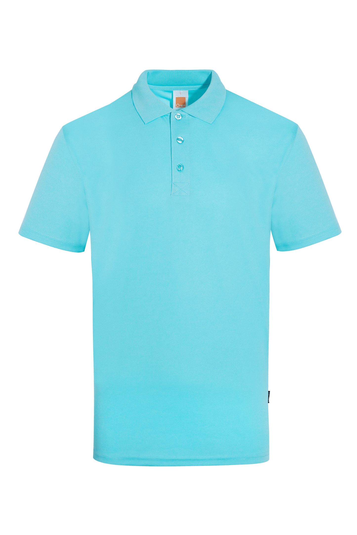 Light grey Nova Microfibre Dry Polo shirt with a collar and short sleeves, showcasing its comfortable fit and breathable fabric.