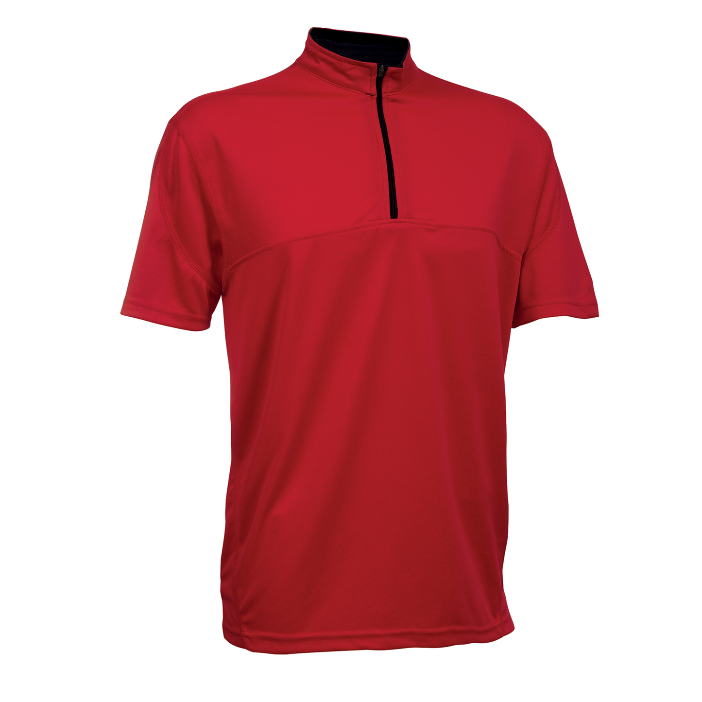 Volt Microfibre Zipper Dry Tee - Red / Black