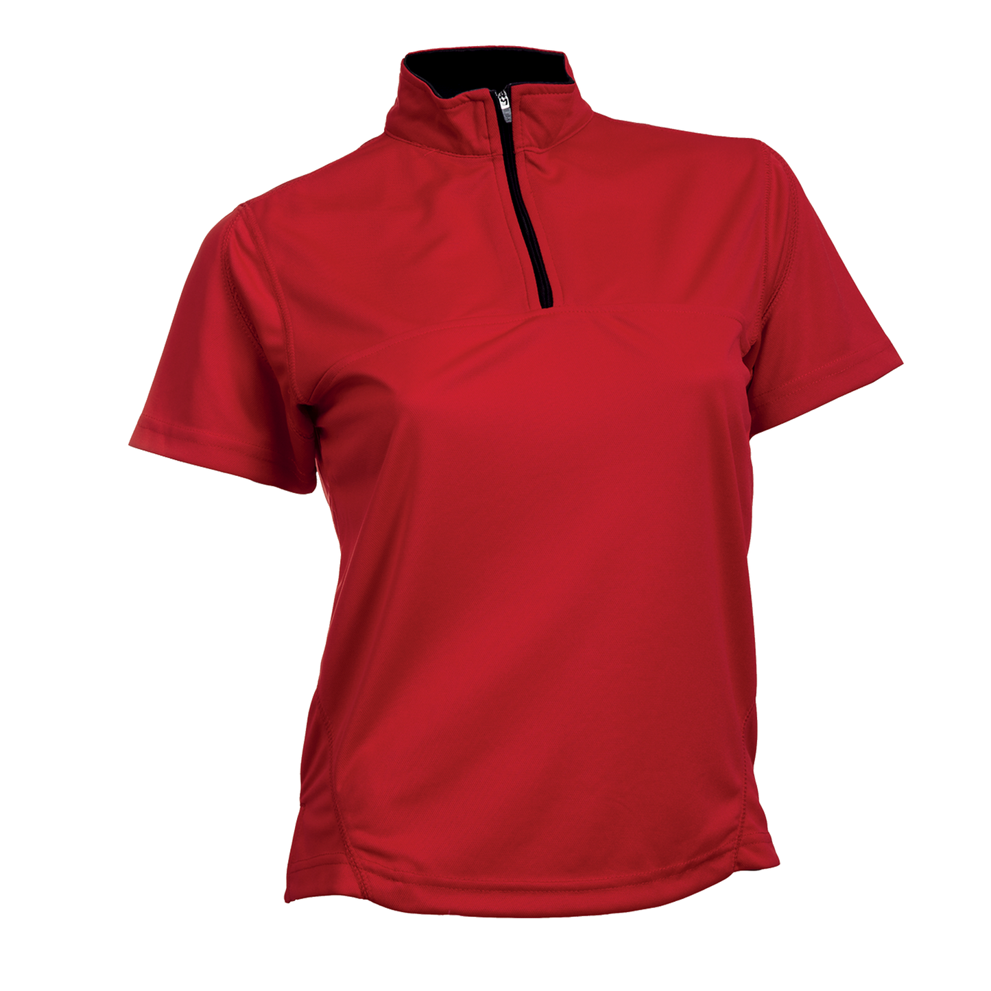 Volt Microfibre Zipper Dry Tee (Women) - Red
