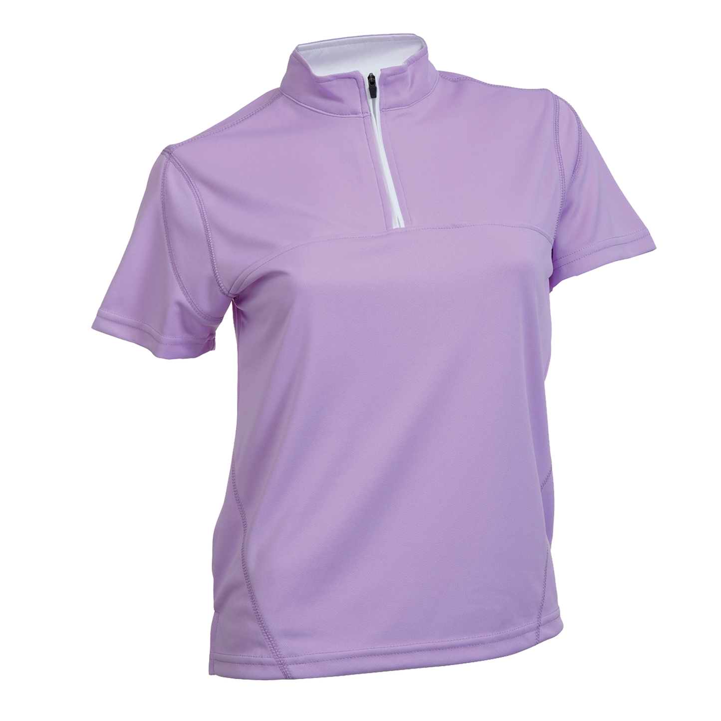 Volt Microfibre Zipper Dry Tee (Women) - Light Purple