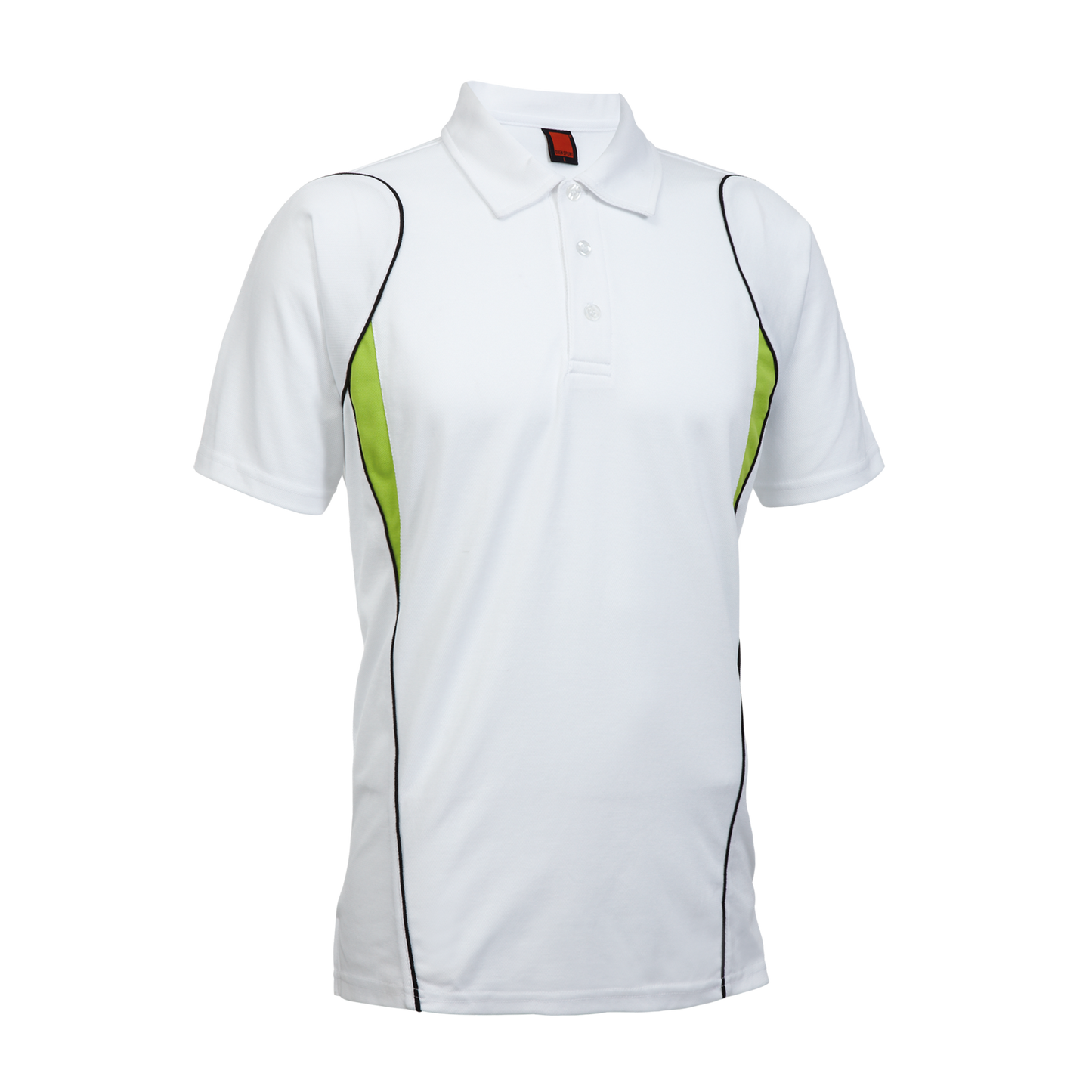 Quasar CVC Dry Polo - White / Lime Green