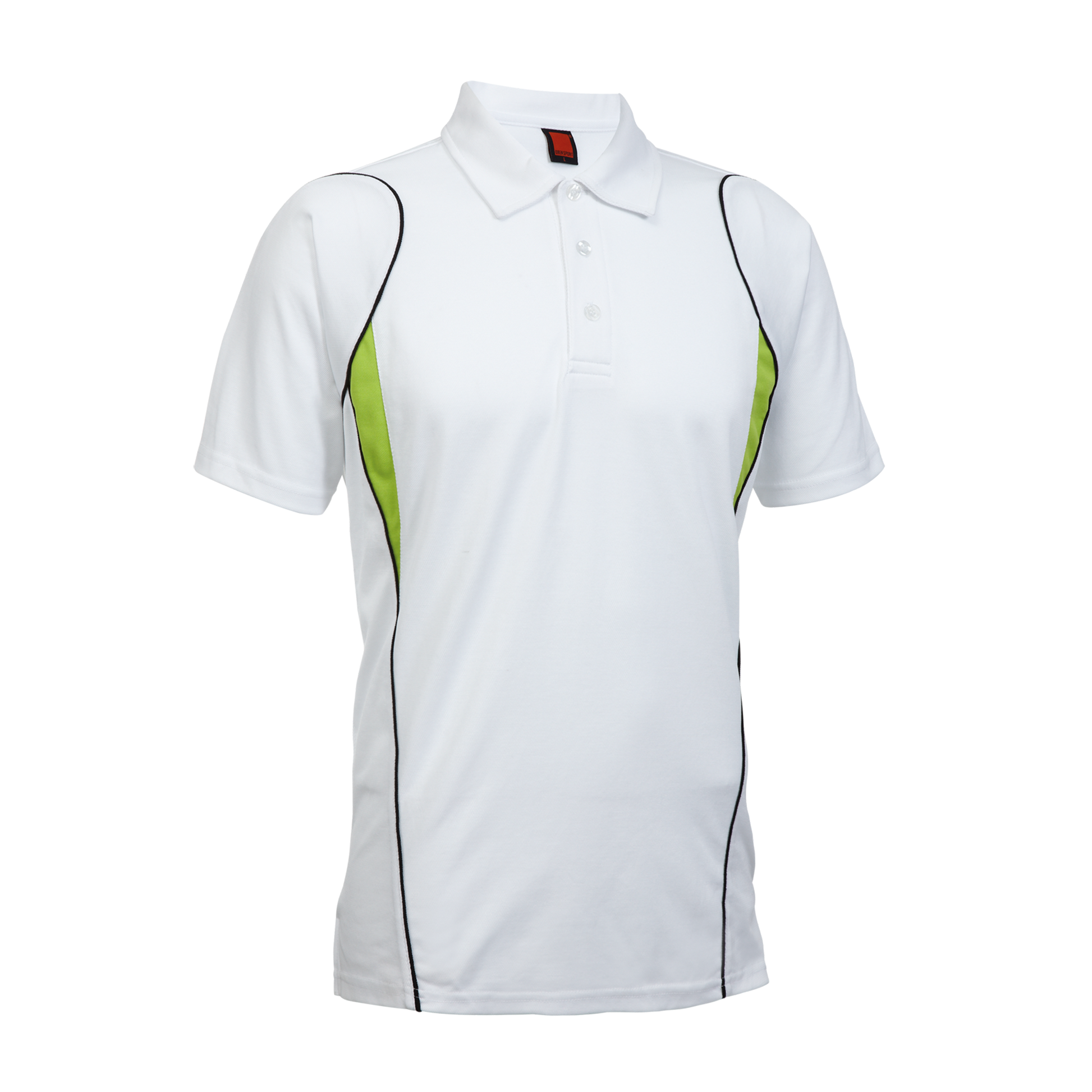 Quasar CVC Dry Polo - White / Lime Green