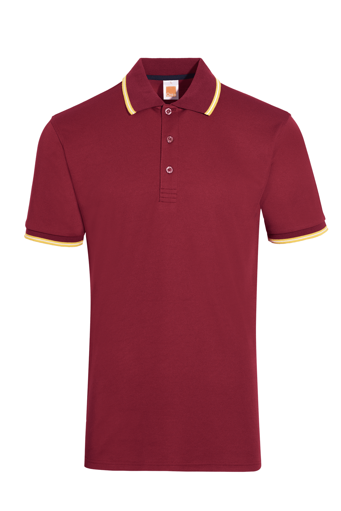 Velocity CVC Dry Polo - Maroon / Gold / White