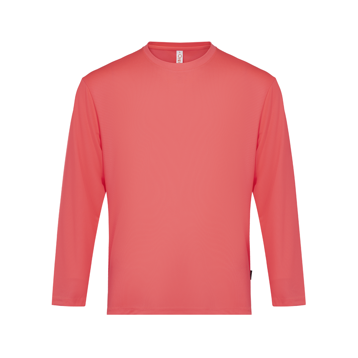 Nova Microfibre Long Sleeve Dry Tee - Neon Peach
