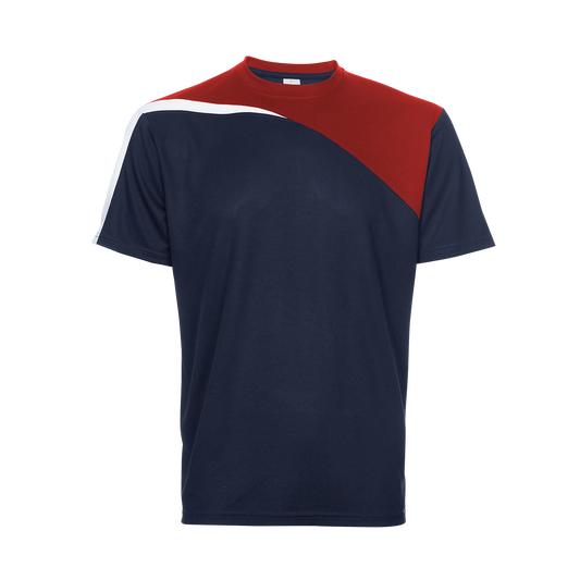 Pulsar Microfibre Dry Tee - Navy / Red / White