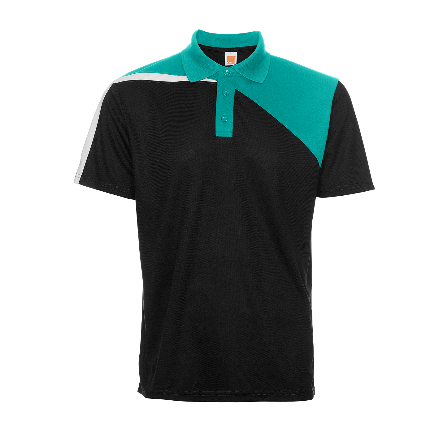 Pulsar Microfibre Dry Polo - Black / Emerald / White