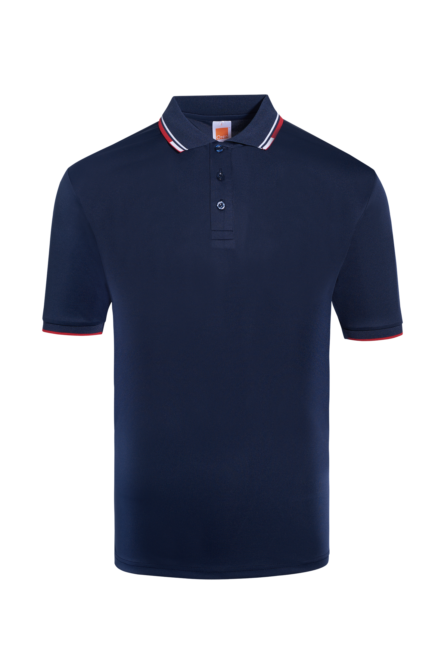 Calypso Microfibre Dry Polo - Navy / White / Red