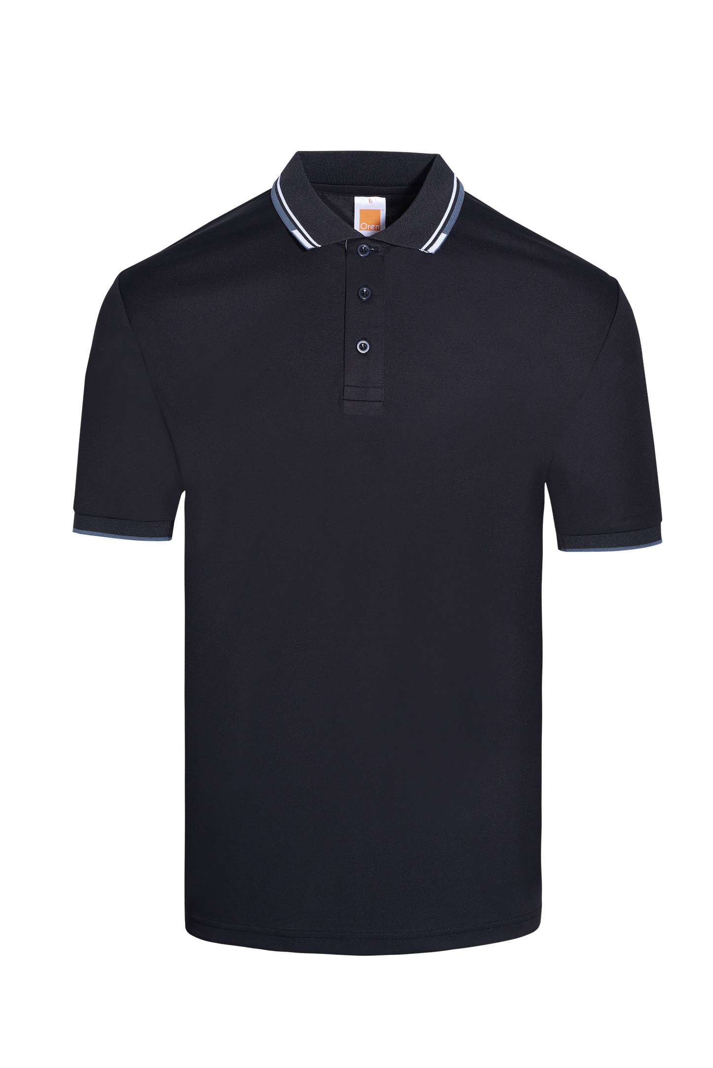 Calypso Microfibre Dry Polo - Black / White / Grey
