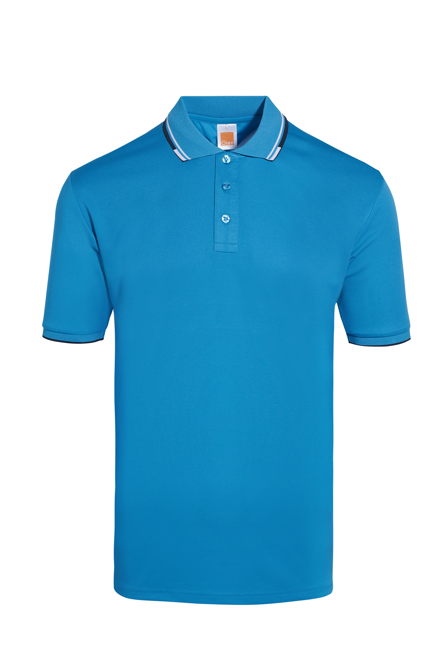 Calypso Microfibre Dry Polo - Sea Blue / White / Navy