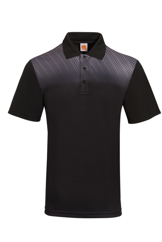 Cygnus Interlock Dry Polo - Black / Grey