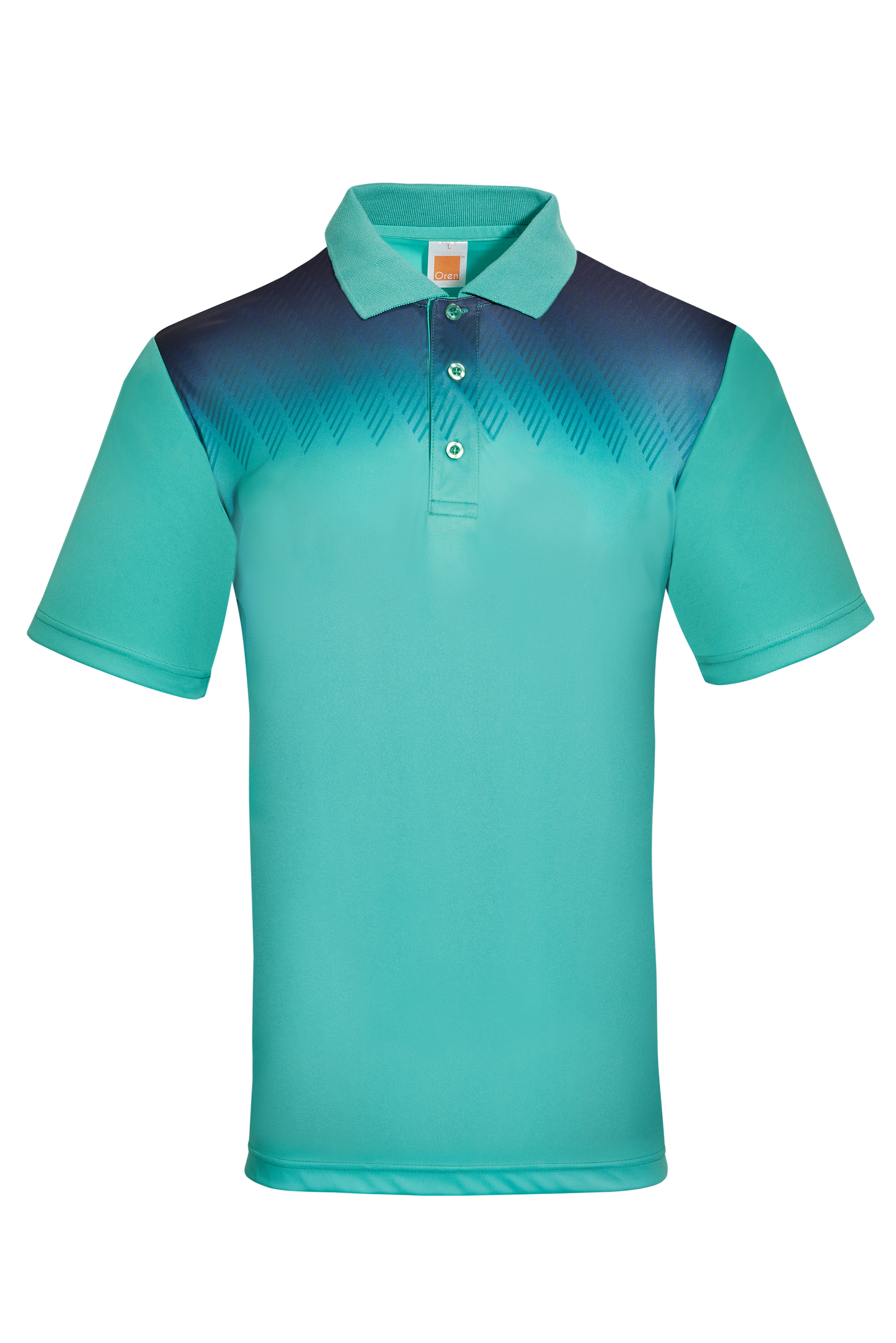 Cygnus Interlock Dry Polo - Emerald / Navy