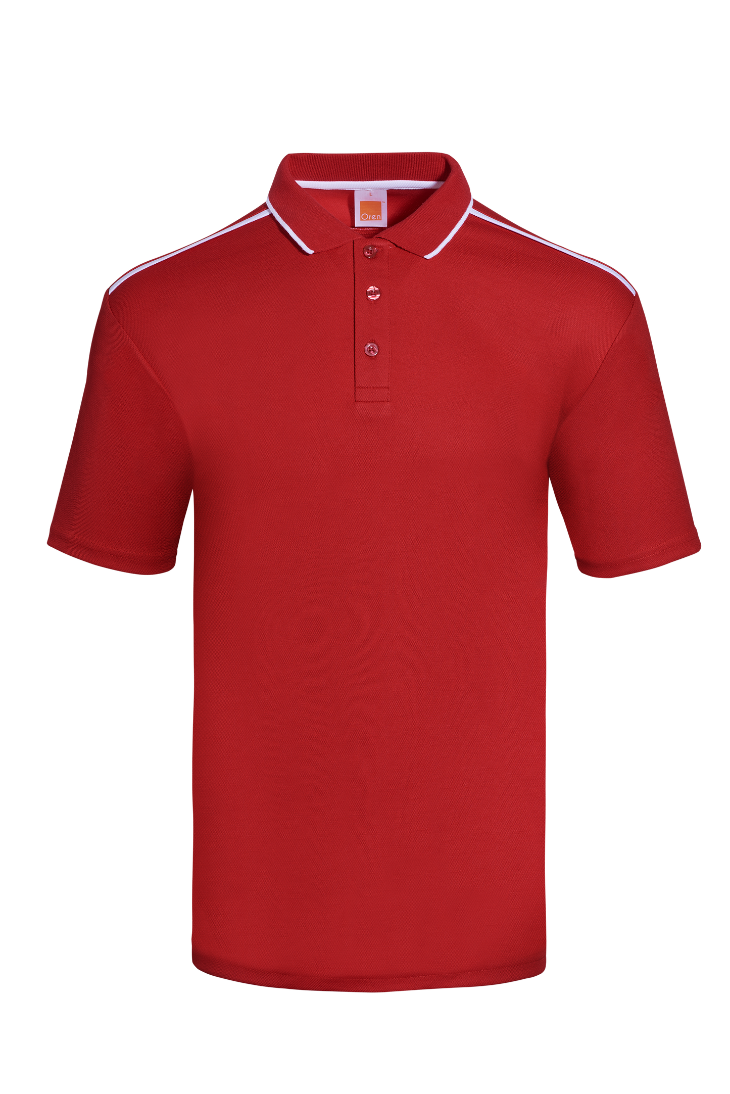 Aquila CVC Dry Polo - Red / White